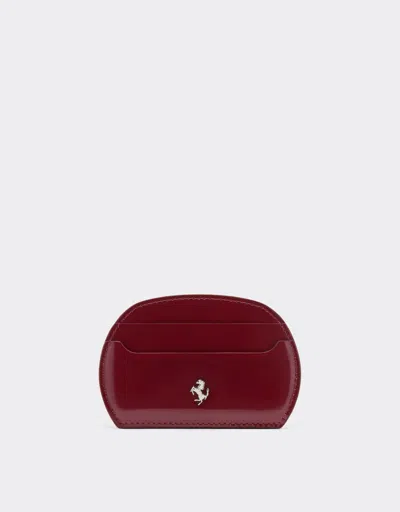 Ferrari Dino Glossy Leather Card Holder