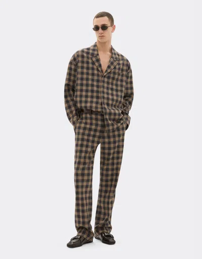 Ferrari Tartan Wool Chinos