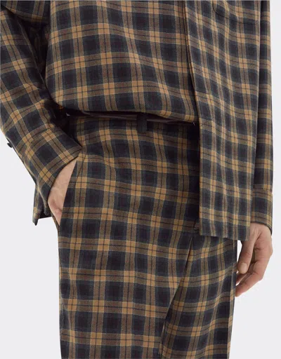 Ferrari Tartan Wool Chinos