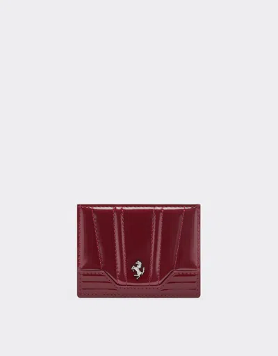Ferrari Gt Glossy Leather Card Holder