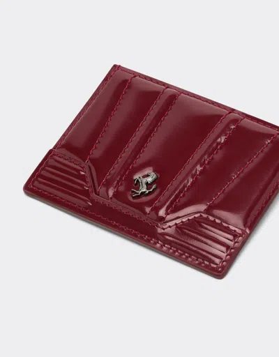 Ferrari Gt Glossy Leather Card Holder