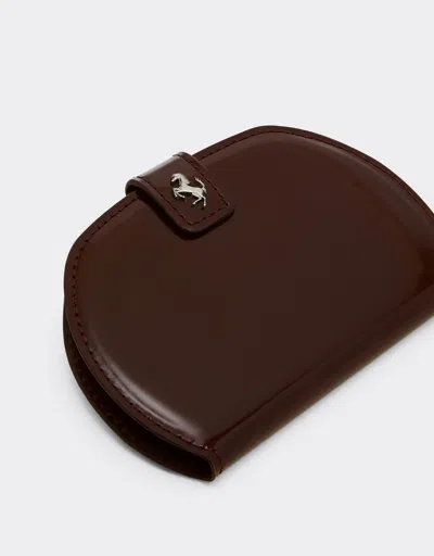 Ferrari Dino Glossy Leather Folding Wallet