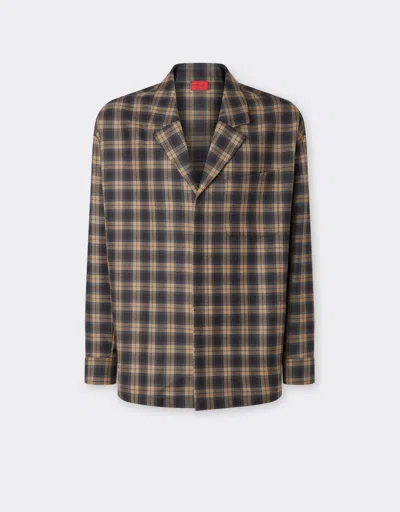 Ferrari Tartan Wool Shirt