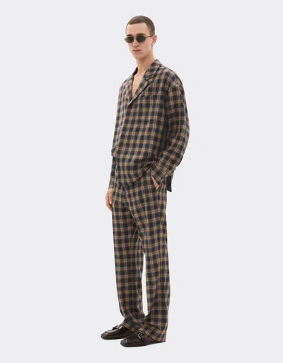 Ferrari Tartan Wool Shirt