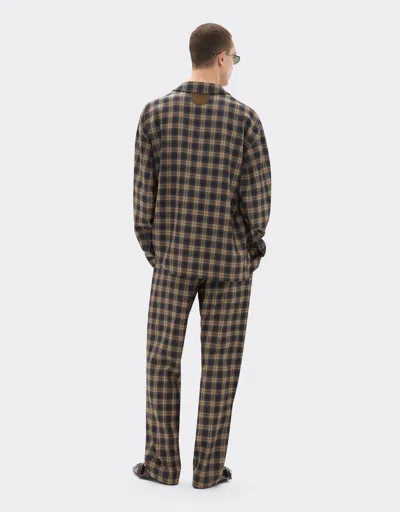Ferrari Tartan Wool Shirt