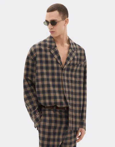 Ferrari Tartan Wool Shirt