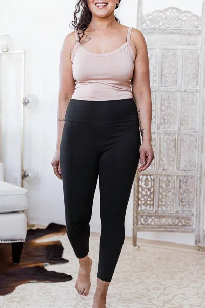 Yala Sydney Ultra-stretch High-waisted Bamboo & Organic Cotton Cropped Legging In Black