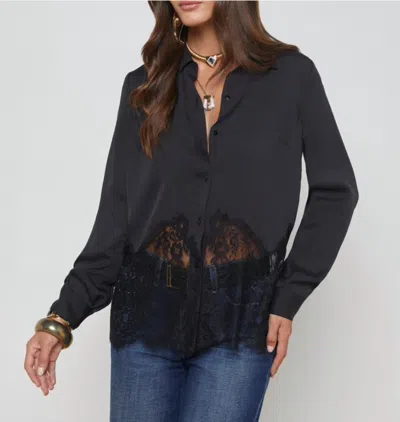 L'agence Adalee Lace Blouse In Black