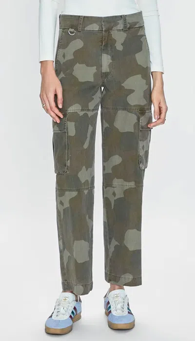 Pistola Addie High Rise Cargo Trouser In Camo In Multi