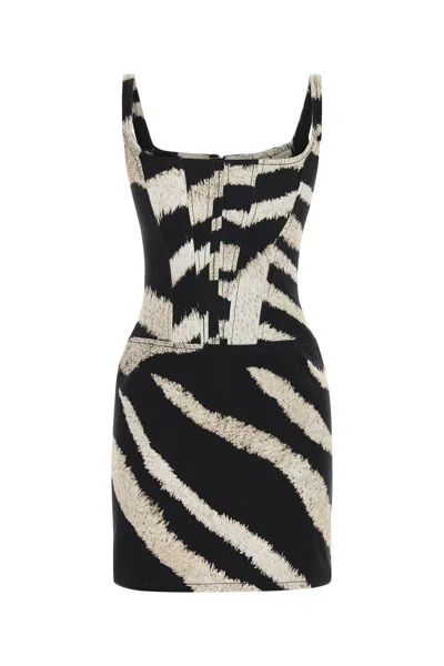 Giuseppe Di Morabito Printed Denim Mini Dress