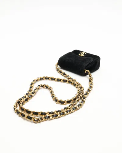 Pre-owned Chanel Velvet Classic Mini Bag