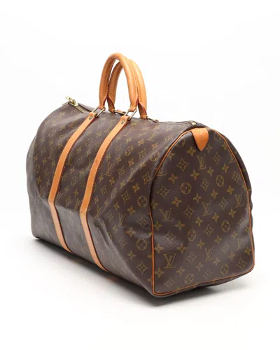 Pre-owned Louis Vuitton Monogram Keepall 50 Weekend Bag