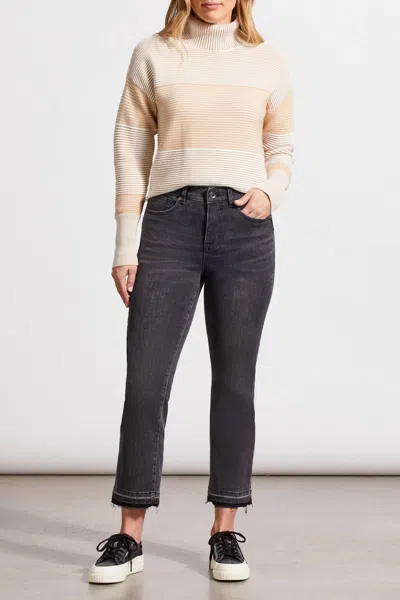 Tribal Sophia Curvy Micro Flare Jeans In Black