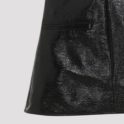 Courrèges Courreges 2 Pockets Vinyl A-line Dress Women In Black