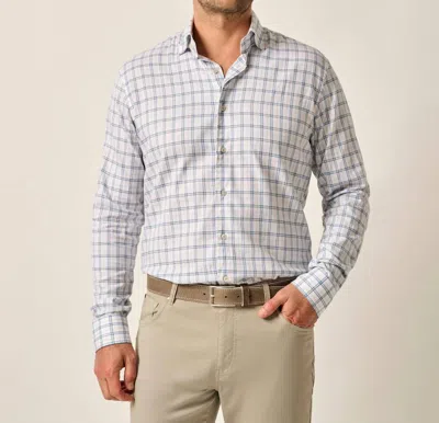 Johnnie-o Beaumont Button Down Shirt In Gulf Blue In Blue