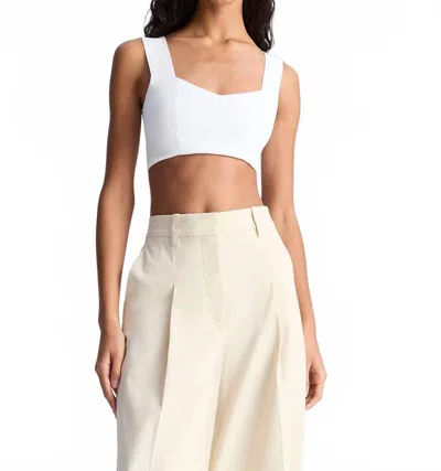 A.l.c Jordana Compact Knit Bra In White