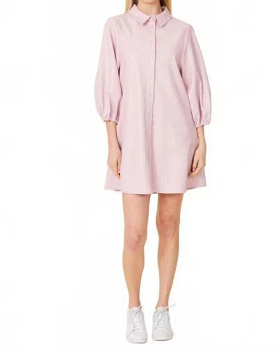 Dolce Cabo Perforated Vegan Leather Dress In Orchid In Pink