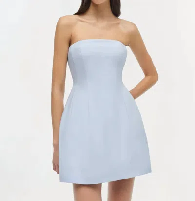 Simkhai Arta Strapless Mini Dress In Periwinkle Sky
