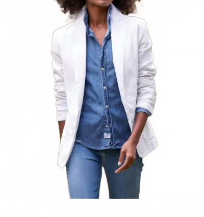 Frank & Eileen Dublin Blazer In White In White
