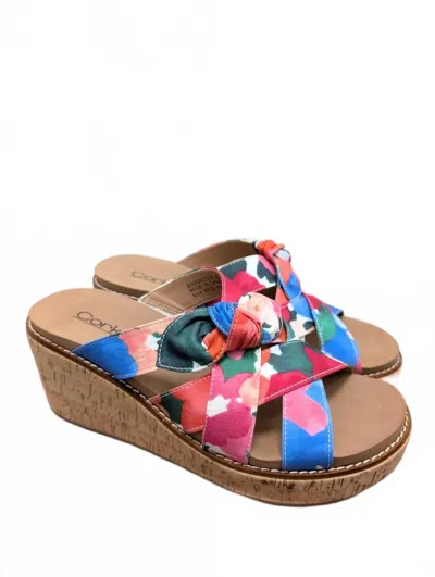 Corkys Footwear Bowdacious Wedge Floral In Multi Floral
