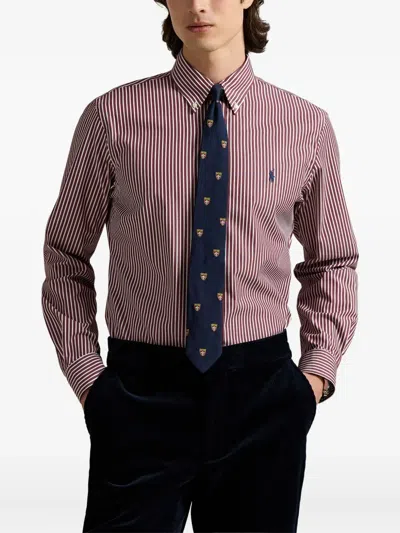 Polo Ralph Lauren Long Sleeve Sport Shirt Clothing In Red