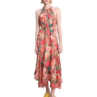 A.l.c Ellie Dress In Bronze & Agave Multi In Multi