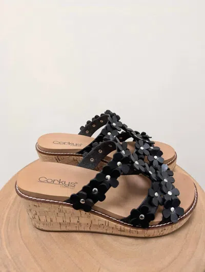 Corkys Footwear Women Mic Drop Wedge In Black