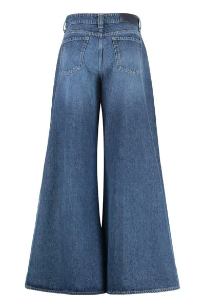 7 For All Mankind Willow Wide-leg Jeans In Blue