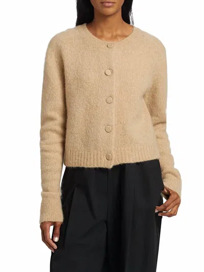 A.l.c Lainie Alpaca Cardigan In Dark Taupe