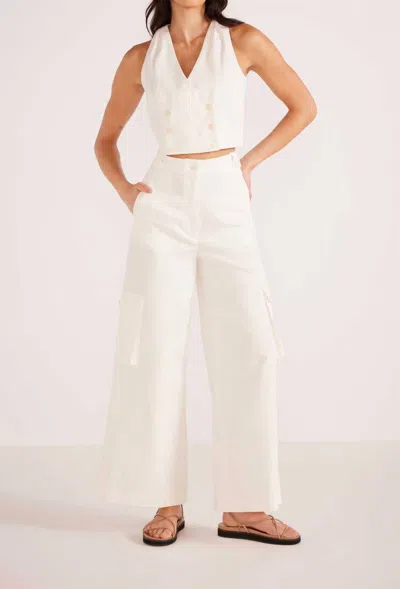 Minkpink Lottie Halter Neck Vest In White In White