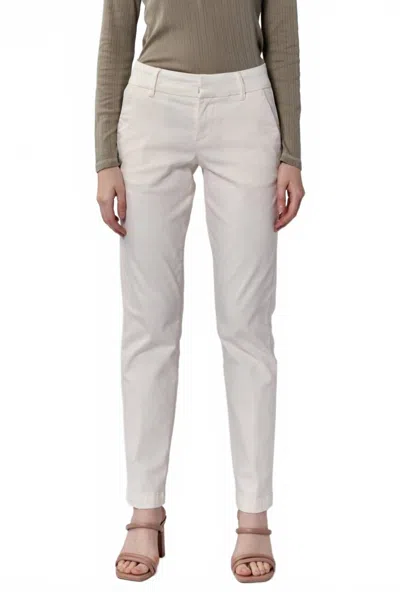 Dear John Denim Hampton Mid Rise Pant In Ivory In White