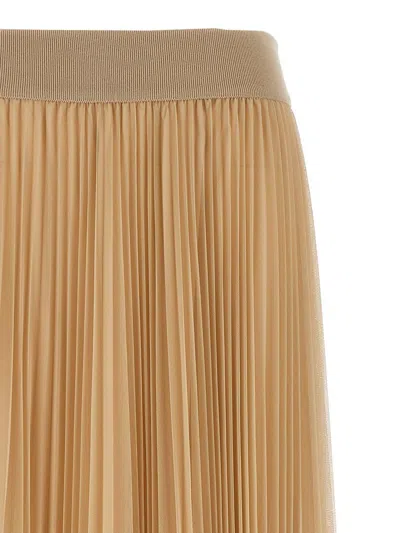 Fabiana Filippi Pleated Tulle A-line Midi Skirt In Pink