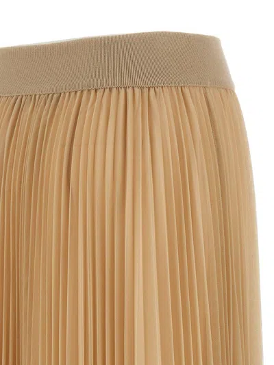 Fabiana Filippi Pleated Tulle A-line Midi Skirt In Pink