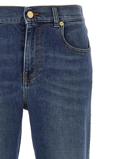 Fabiana Filippi Straight Leg Jeans With Front And Back Pockets In Blue