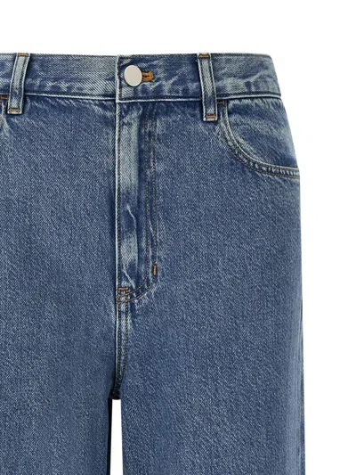 Theory High-waisted Wide-leg Jeans In Blue