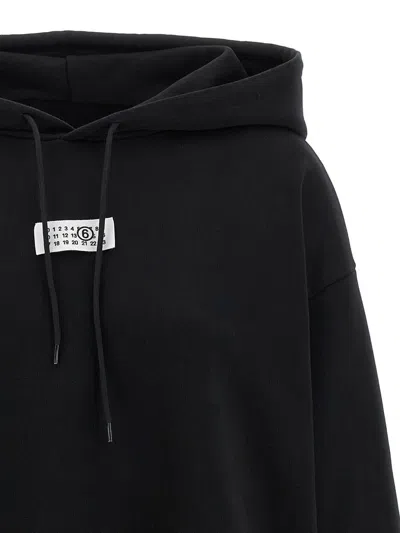 Mm6 Maison Margiela Numeric Signature Mm6 Sweatshirt Black In Black