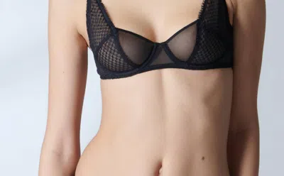 Simone Perele Manon Deep Plunge Demi Cup Bra In Black
