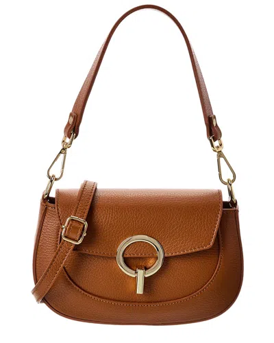 Persaman New York Amber Leather Crossbody