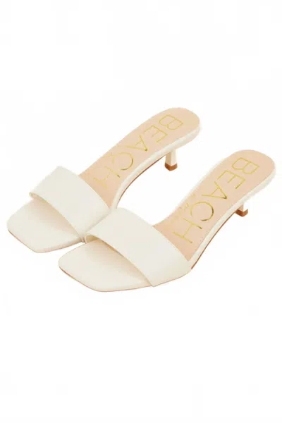 Matisse Women's Capricorn Kitten Heel Slide In Ivory
