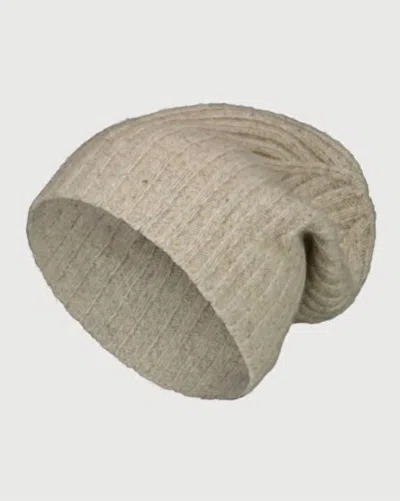 Allude Cashmere Knit Beanie In Green