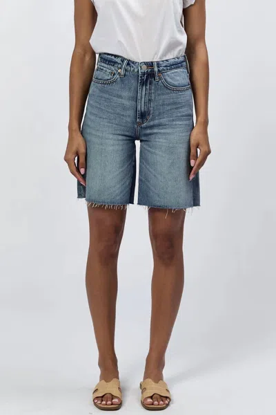 Dear John Denim Boyfriend Denim Shorts In Waveline In Blue