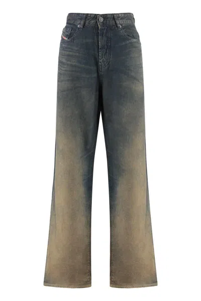 Diesel 1996 D-sire Jeans In Medium Blue With Faded Effect Women