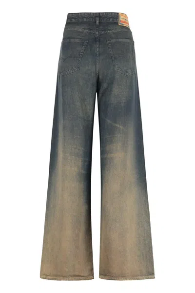 Diesel 1996 D-sire Jeans In Medium Blue With Faded Effect Women