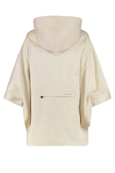 Moncler Grenoble Vorassy Technical Fabric Cape In Neutral