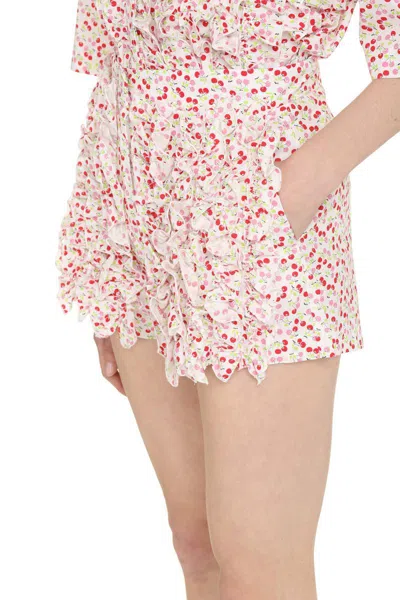 Msgm Printed Cotton Shorts