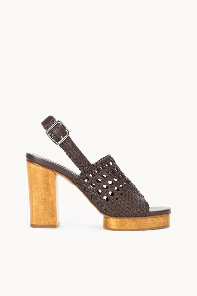 Staud Women Martina Wood Platform In Espresso