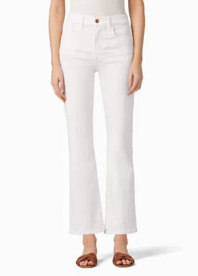 Joe's Jeans Callie High Rise Cropped Bootcut Jeans In White