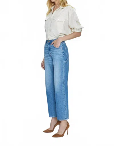 Pistola Dylan Carpenter Mid Rise Rise Wide Leg Jean In Griffith