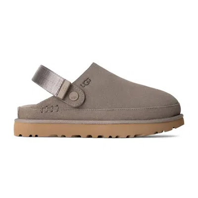 Ugg Golden Suede Clog Dark Grey