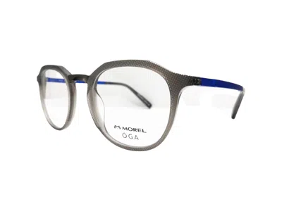 Morel Men's Oga Linjer 2 10153o Eyeglasses In Grey / Blue